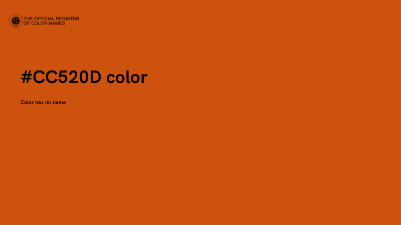 #CC520D color image