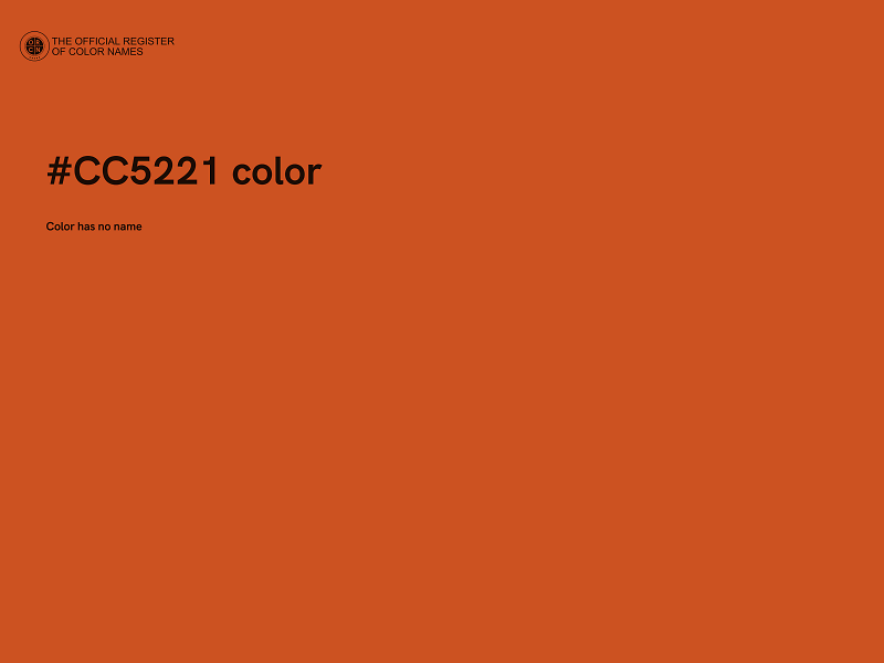 #CC5221 color image