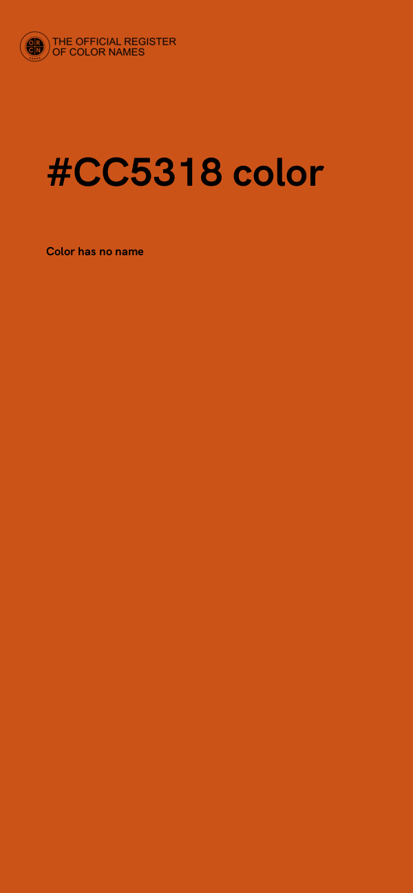 #CC5318 color image