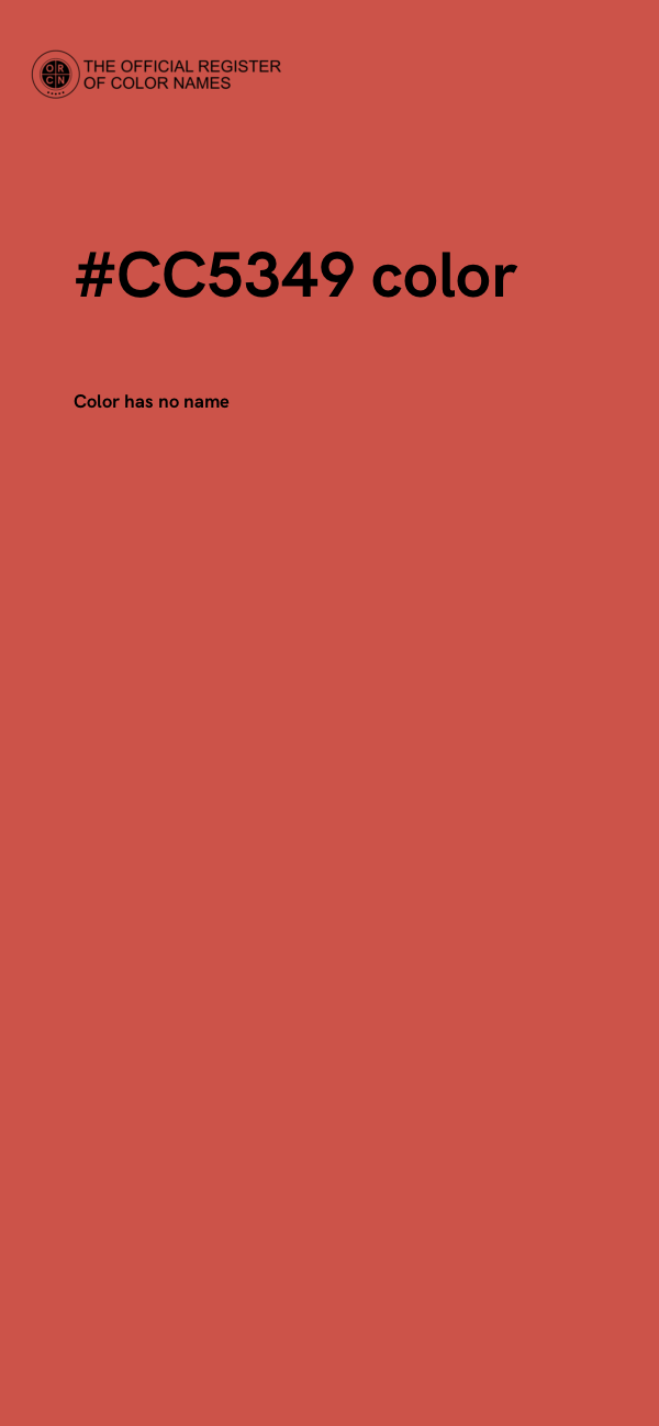 #CC5349 color image