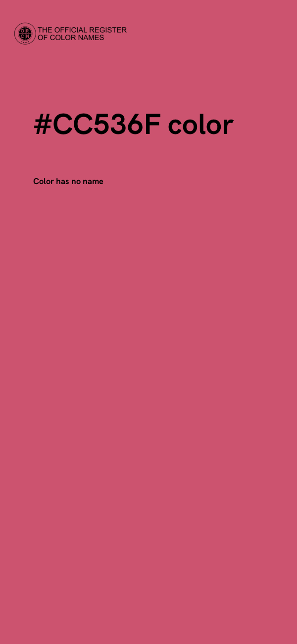 #CC536F color image