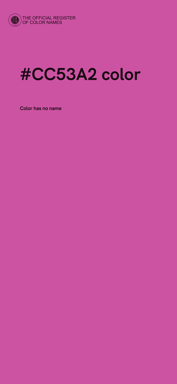 #CC53A2 color image