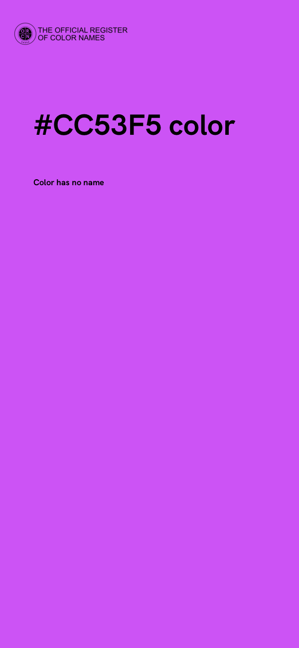 #CC53F5 color image