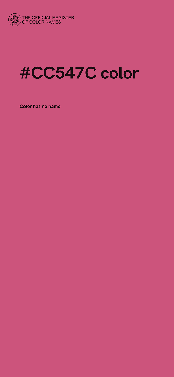#CC547C color image