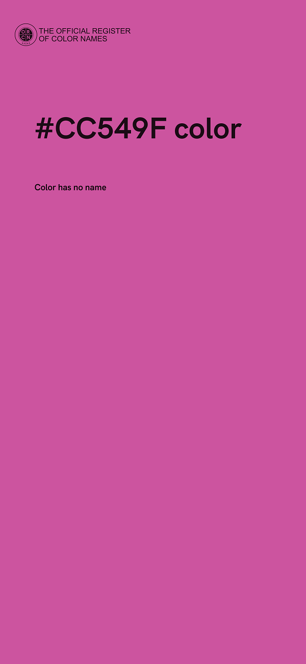 #CC549F color image