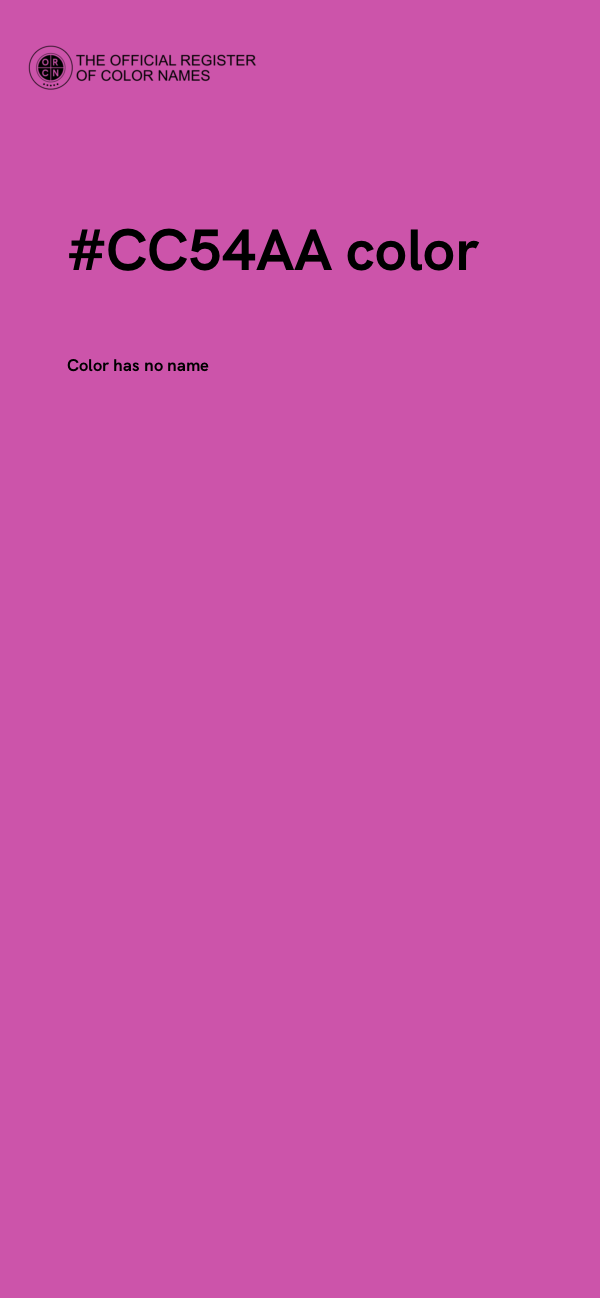 #CC54AA color image