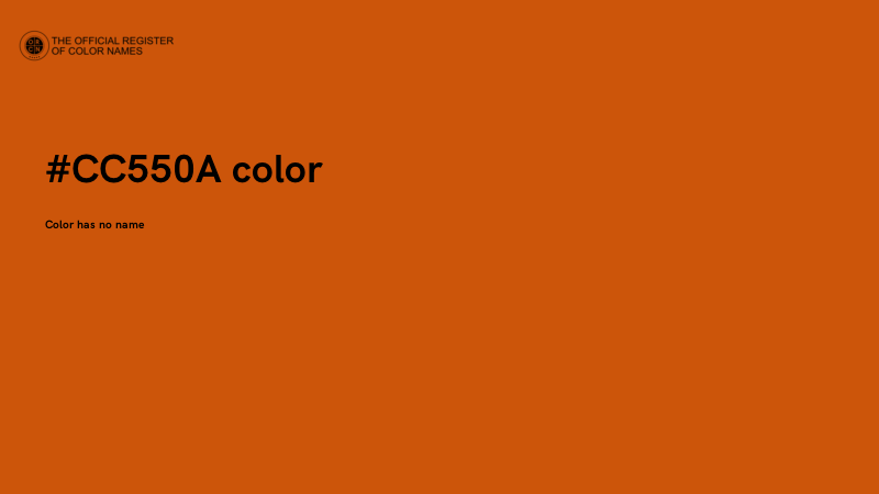 #CC550A color image
