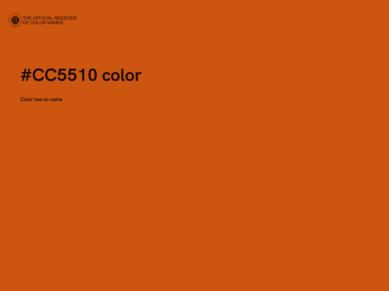 #CC5510 color image