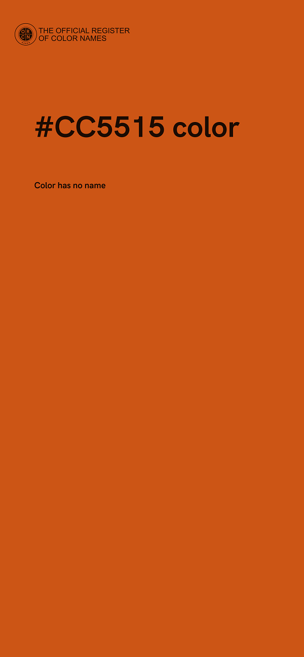 #CC5515 color image