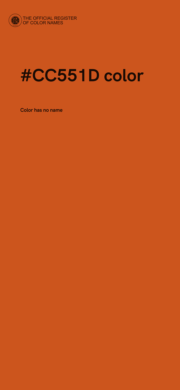 #CC551D color image
