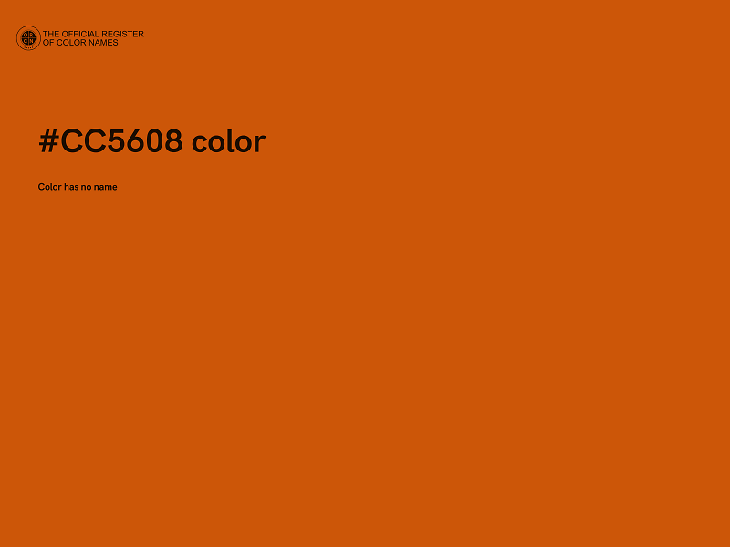 #CC5608 color image