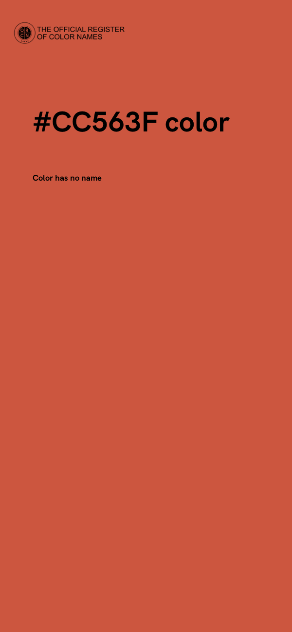 #CC563F color image