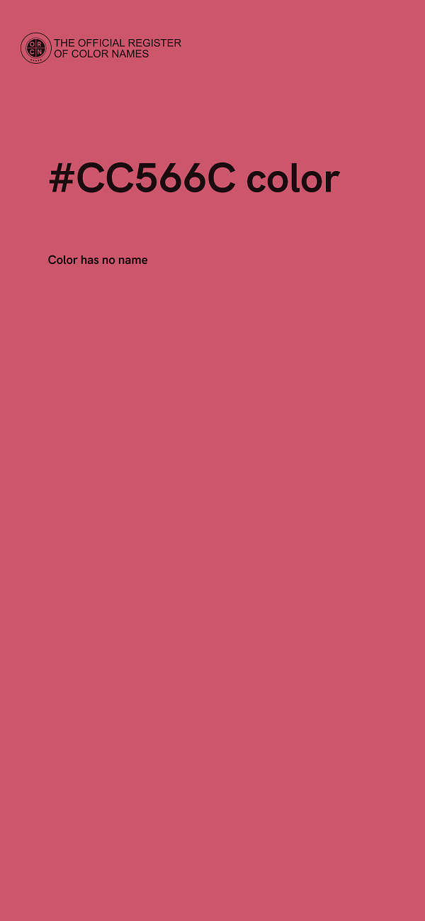 #CC566C color image