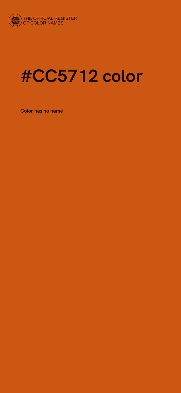#CC5712 color image