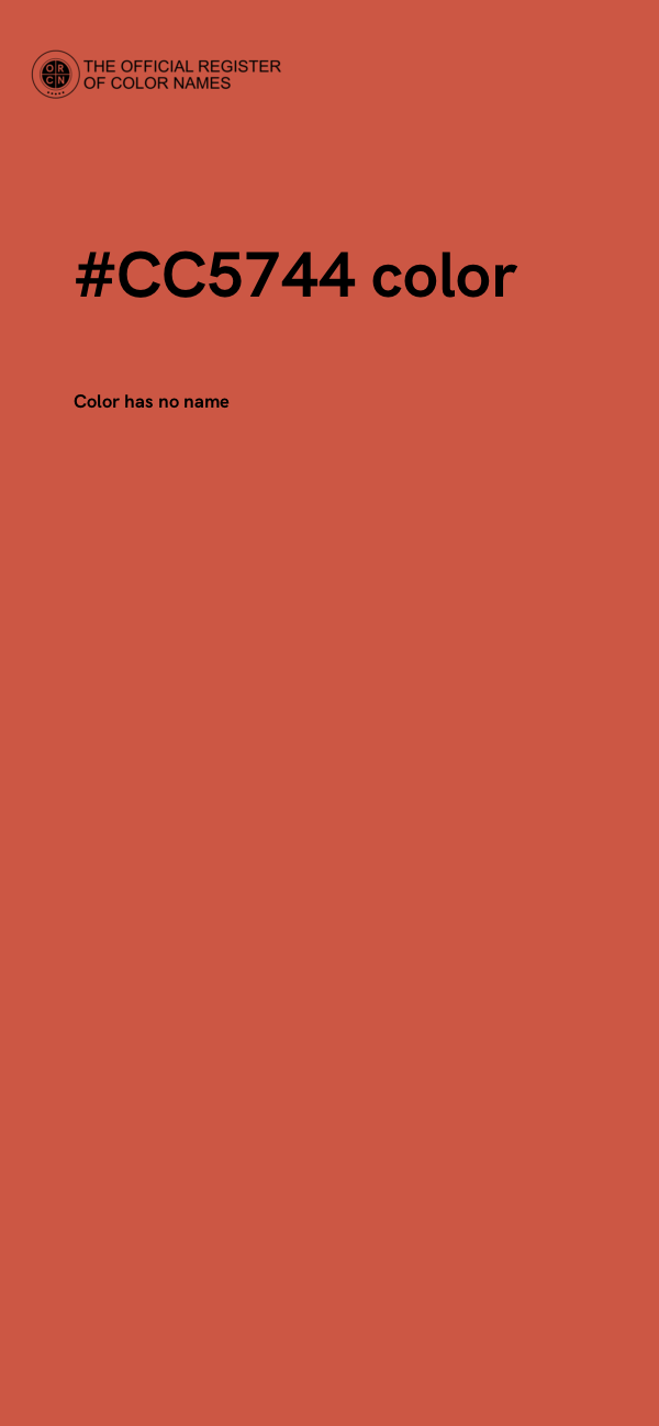 #CC5744 color image
