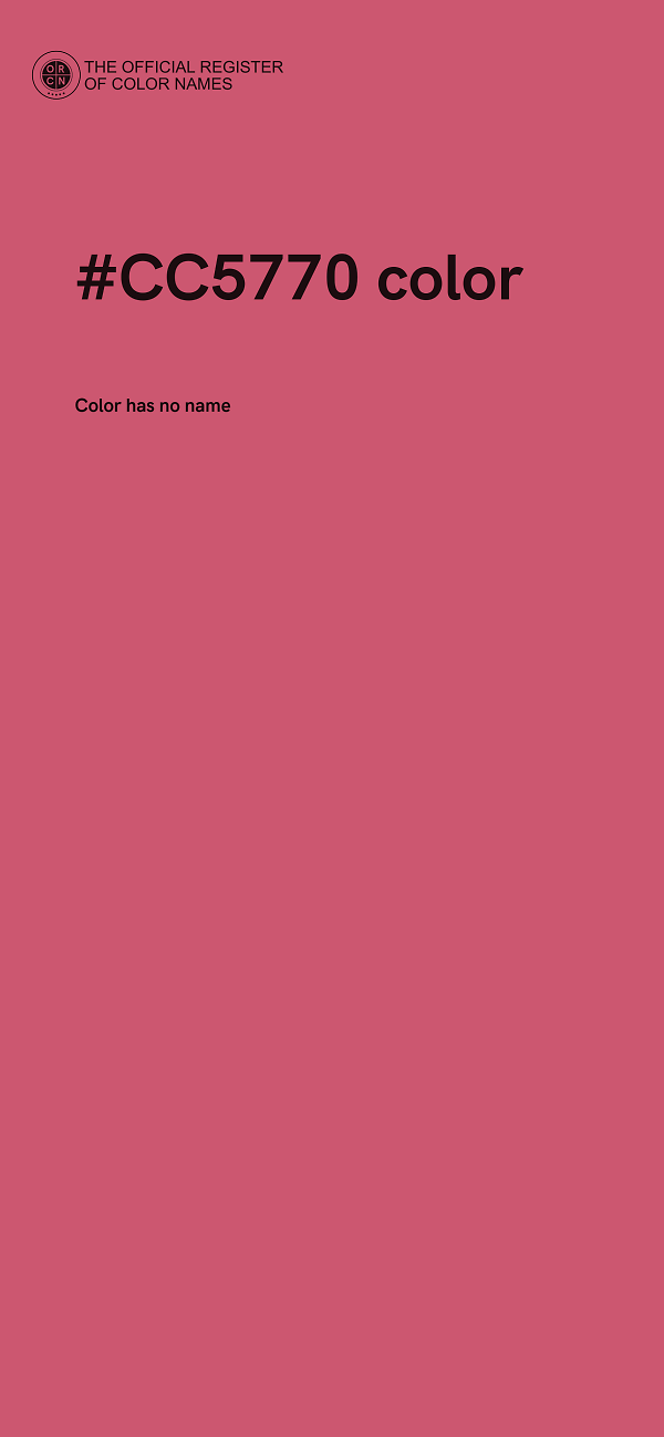 #CC5770 color image