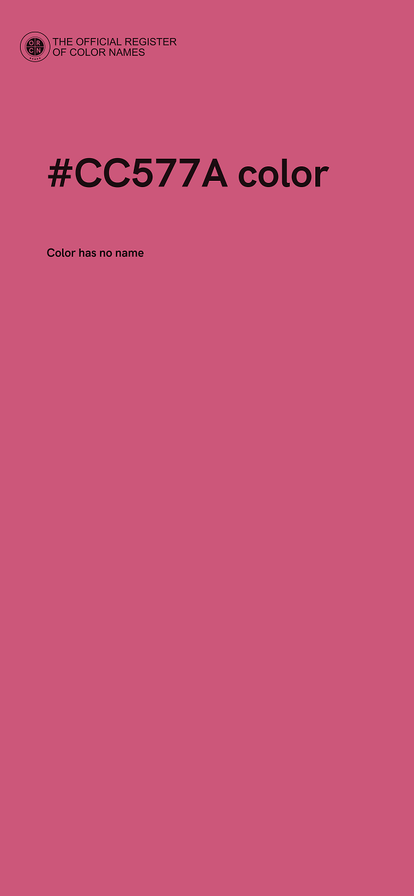 #CC577A color image