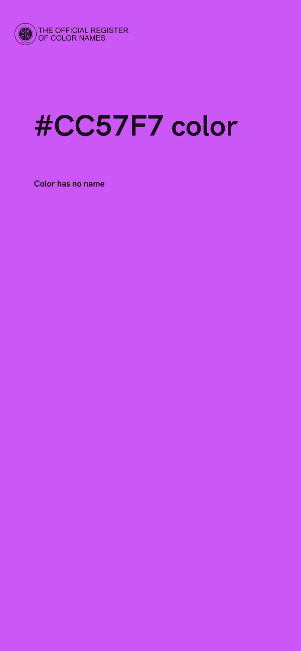 #CC57F7 color image