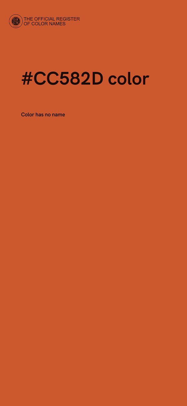 #CC582D color image