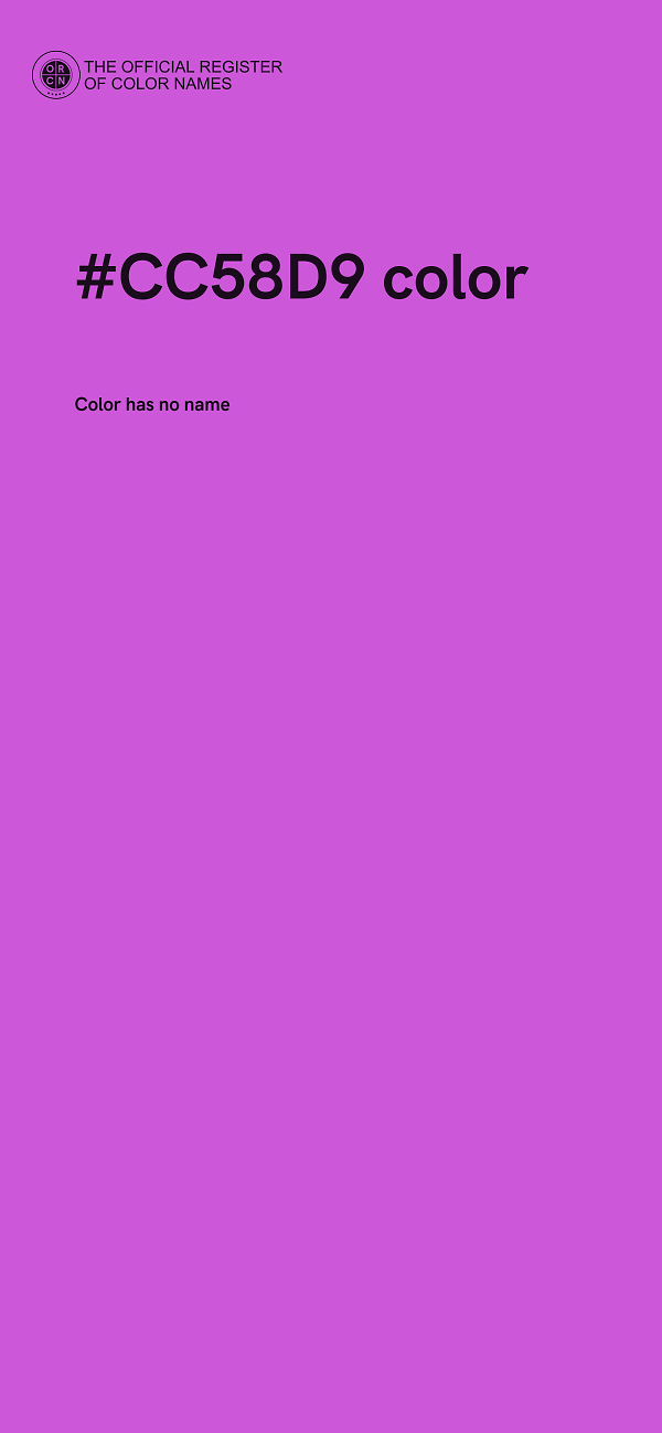 #CC58D9 color image