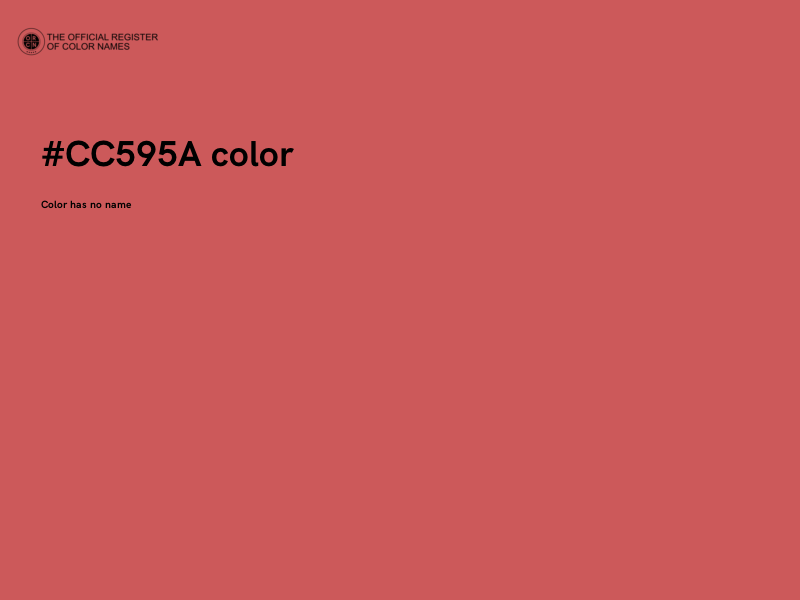 #CC595A color image