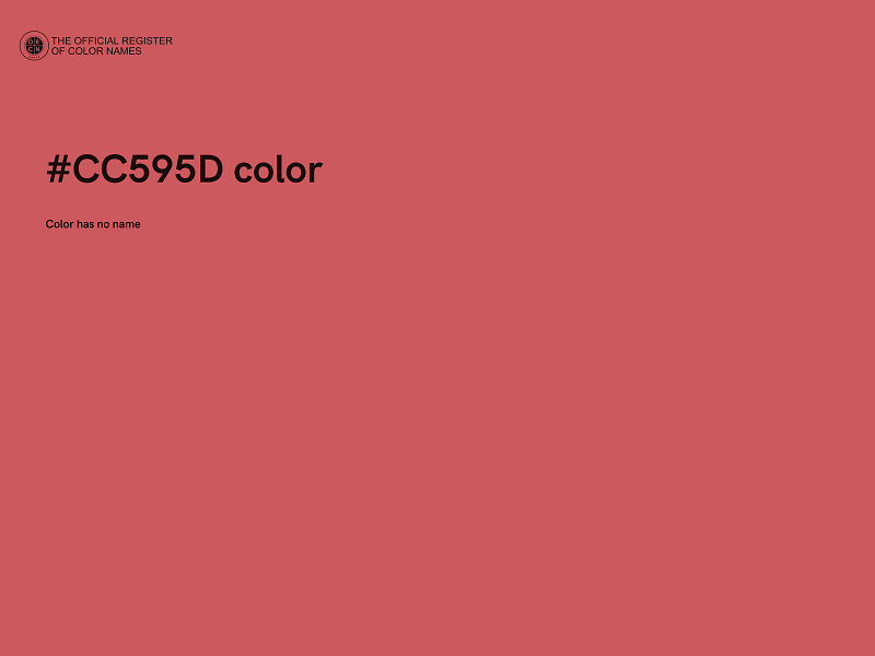 #CC595D color image
