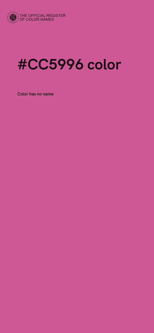 #CC5996 color image