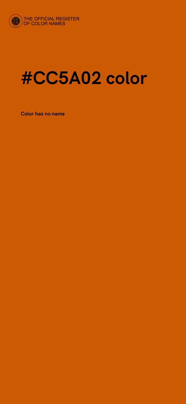 #CC5A02 color image
