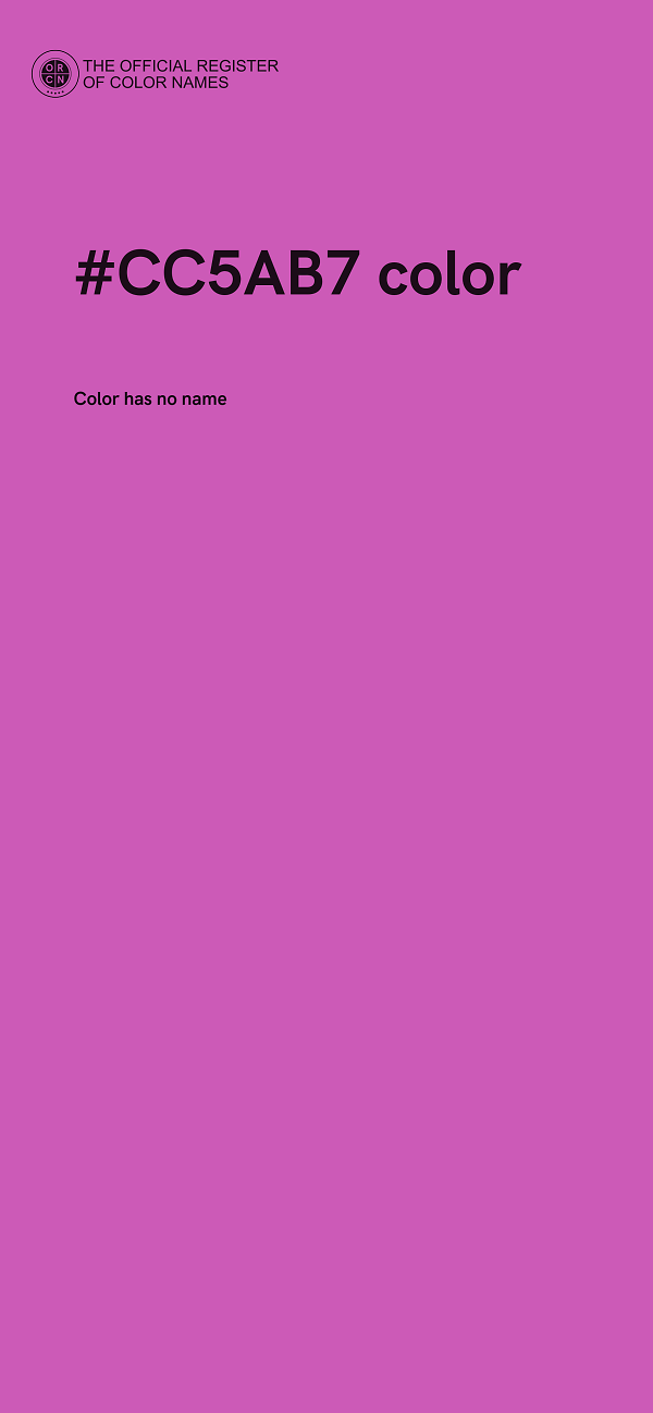 #CC5AB7 color image