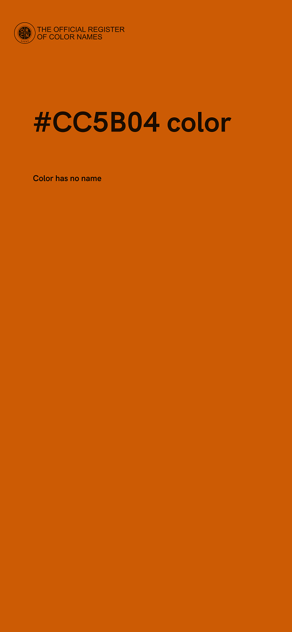 #CC5B04 color image