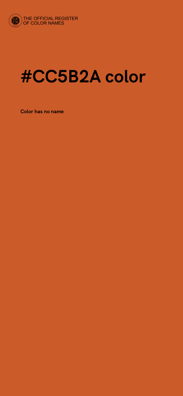#CC5B2A color image