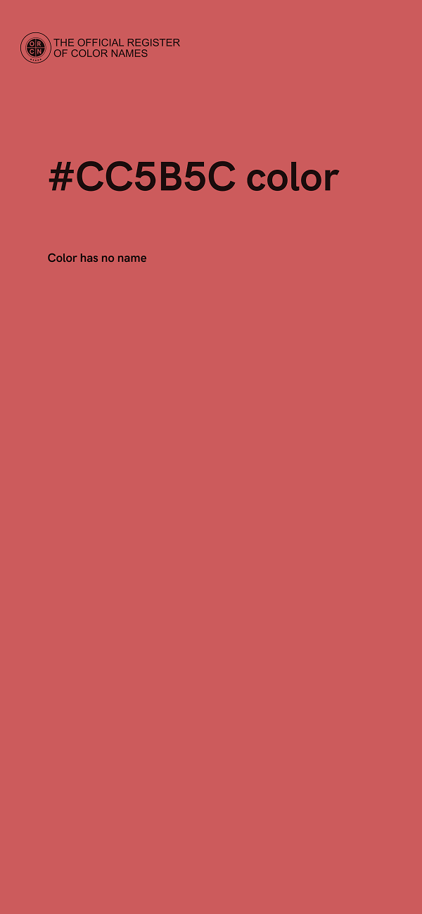#CC5B5C color image