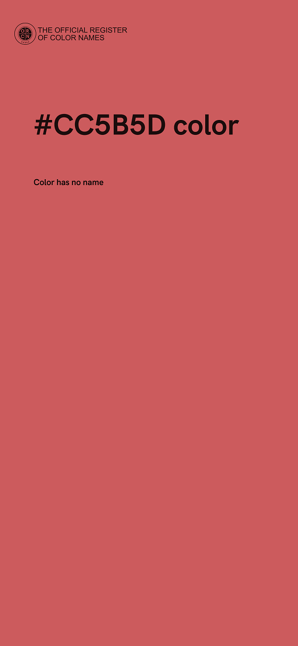 #CC5B5D color image