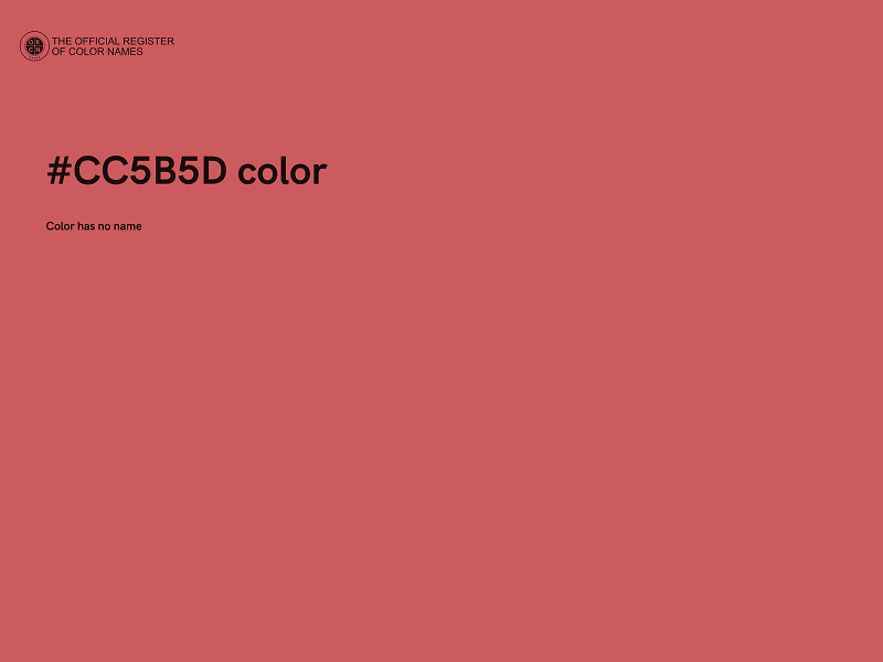 #CC5B5D color image