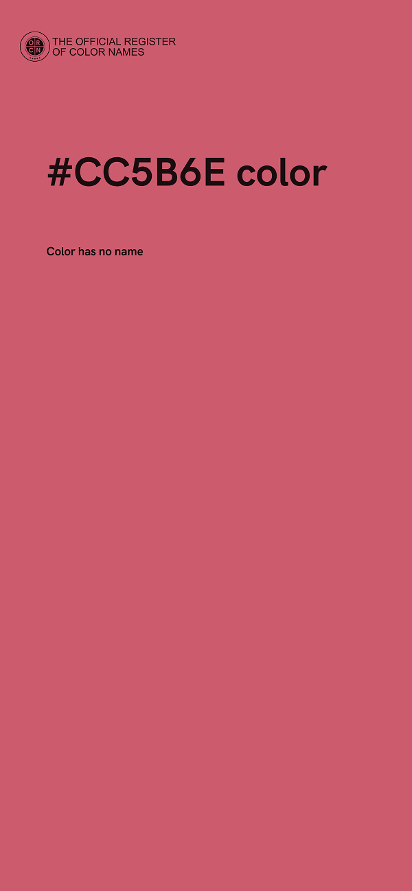 #CC5B6E color image