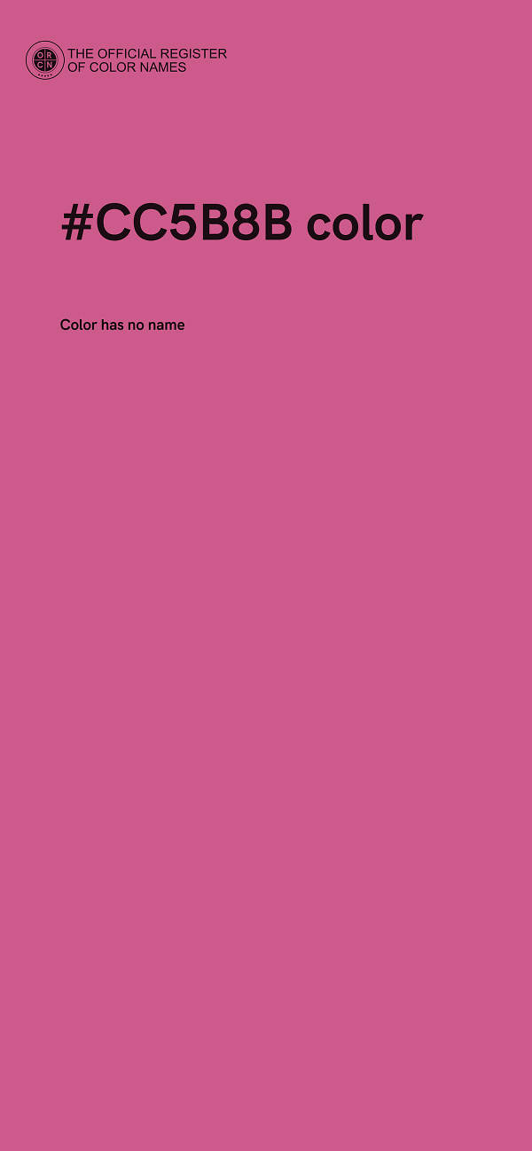 #CC5B8B color image