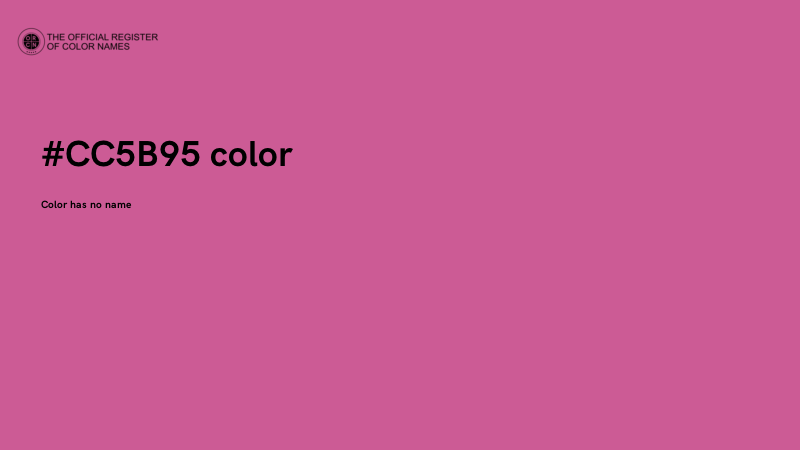#CC5B95 color image