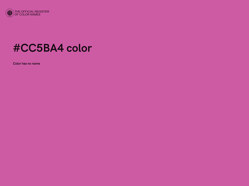 #CC5BA4 color image