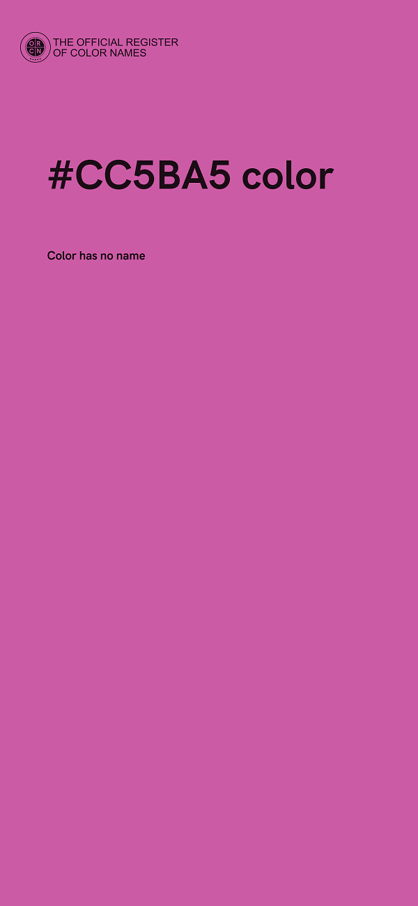 #CC5BA5 color image
