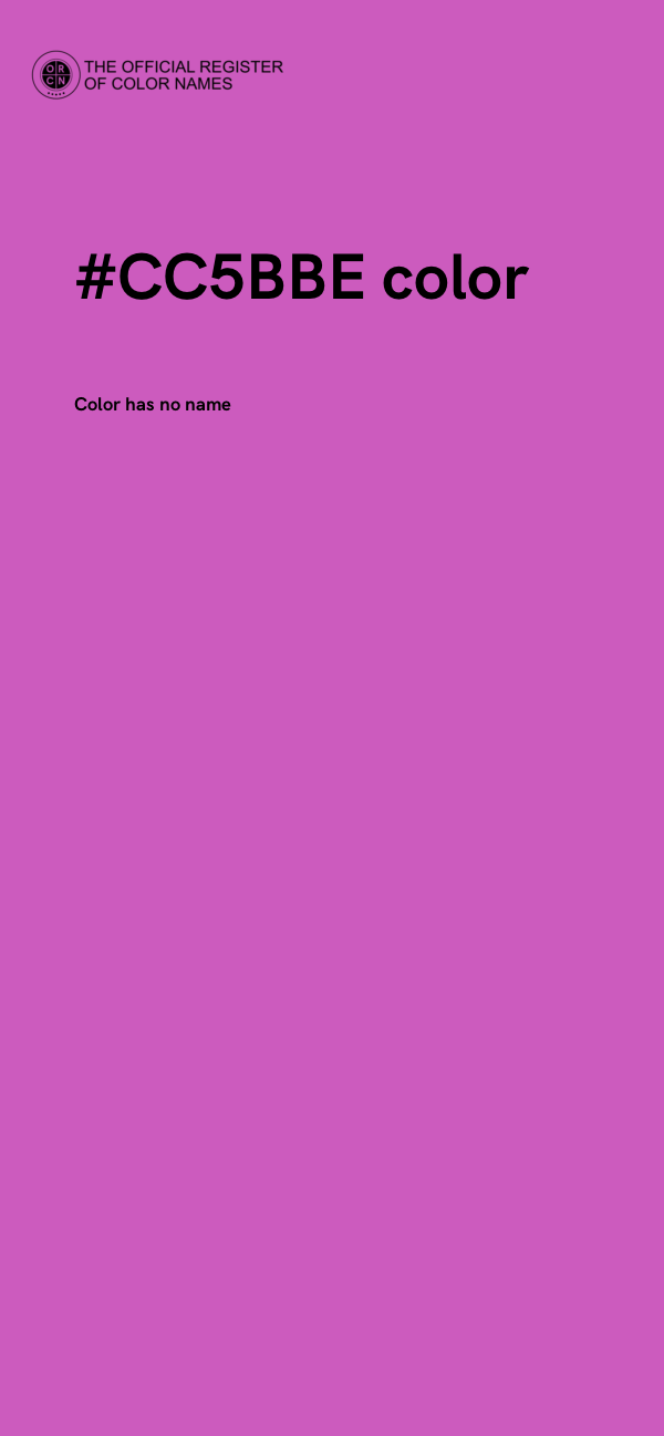 #CC5BBE color image