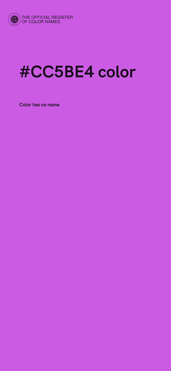 #CC5BE4 color image
