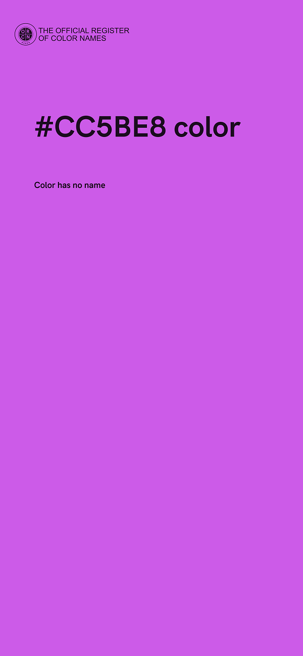 #CC5BE8 color image