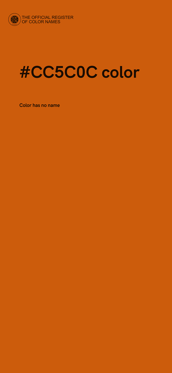 #CC5C0C color image