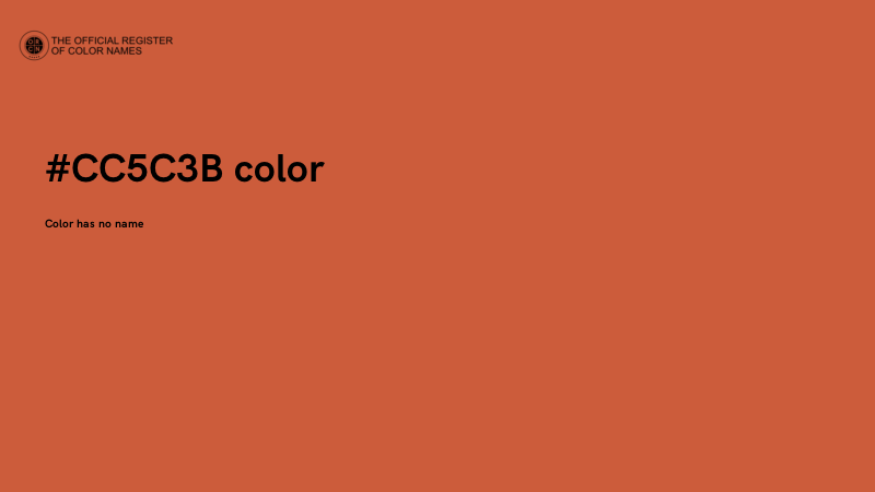 #CC5C3B color image
