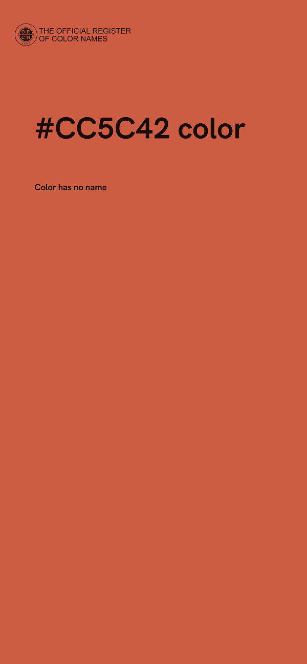 #CC5C42 color image