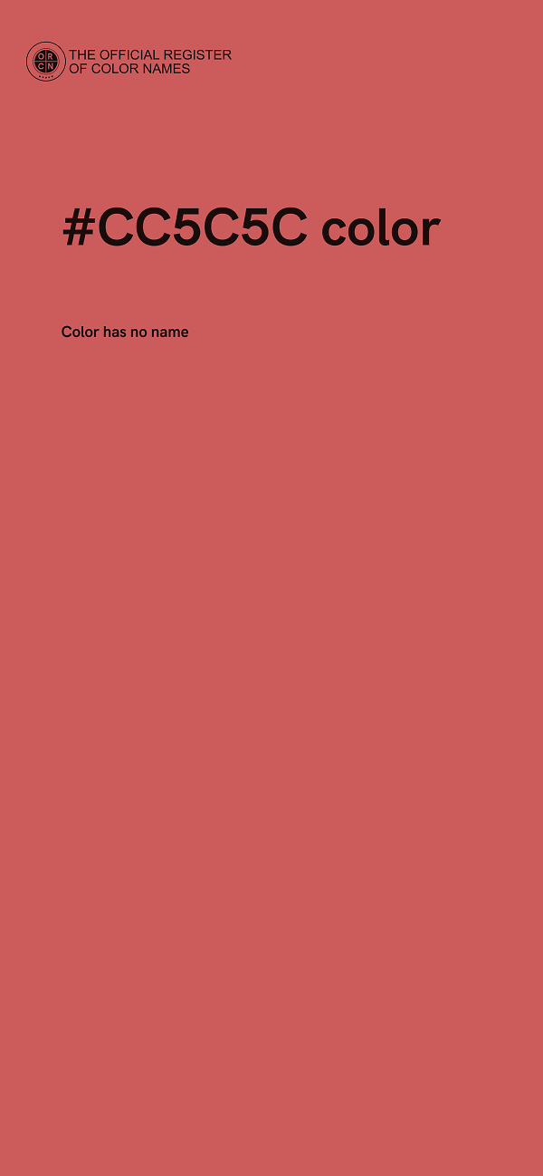#CC5C5C color image