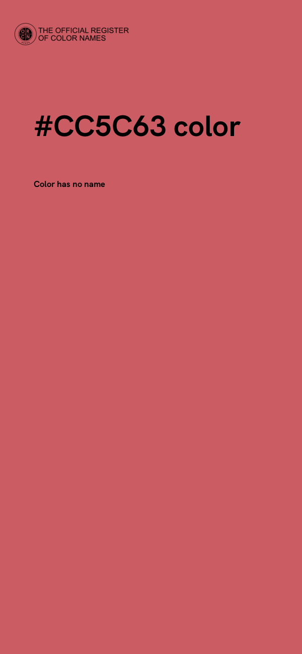 #CC5C63 color image