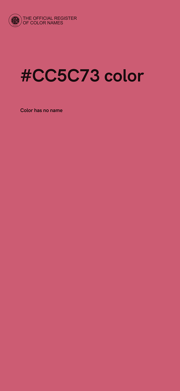 #CC5C73 color image