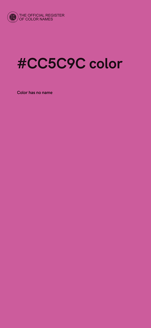 #CC5C9C color image
