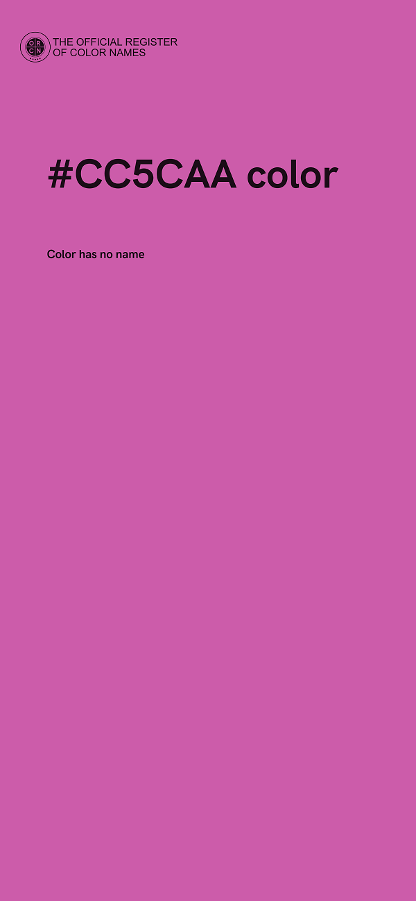 #CC5CAA color image